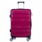 Troler voiaj Mare, Naimeed D6016, 4 roti duble 360 grade, PP, inchidere cifru, Visiniu, 49x26x70cm