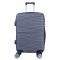 Troler voiaj Mare, Naimeed D6017, 4 roti duble 360 grade, PP, inchidere cifru, Gri, 45x24.5x69cm
