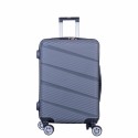 Troler voiaj Mic, Naimeed D6018, 4 roti duble 360 grade, PP, inchidere cifru, Gri, 33x20.5x45cm Troler voiaj Mic, Naimeed D6018, 4 roti duble 360 grade, PP, inchidere cifru, Gri, 33x20.5x45cm