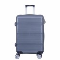 Troler voiaj Mediu, Naimeed D6019, 4 roti duble 360 grade, PP, inchidere cifru, Gri, 41x23x57cm Troler voiaj Mediu, Naimeed D6019, 4 roti duble 360 grade, PP, inchidere cifru, Gri, 41x23x57cm