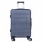 Troler voiaj Mare, Naimeed D6020, 4 roti duble 360 grade, PP, inchidere cifru, Gri, 49x26x70cm
