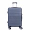 Troler voiaj Mediu, Naimeed D6020, 4 roti duble 360 grade, PP, inchidere cifru, Gri, 43x24x59cm