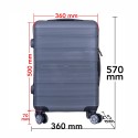 Troler voiaj Mic, Naimeed D6020, 4 roti duble 360 grade, PP, inchidere cifru, Gri, 36x21.5x50cm Troler voiaj Mic, Naimeed D6020, 4 roti duble 360 grade, PP, inchidere cifru, Gri, 36x21.5x50cm