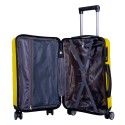 Troler voiaj Mediu, Naimeed D6021, 4 roti duble 360 grade, PP, inchidere cifru, Galben, 37x22x52cm Troler voiaj Mediu, Naimeed D6021, 4 roti duble 360 grade, PP, inchidere cifru, Galben, 37x22x52cm