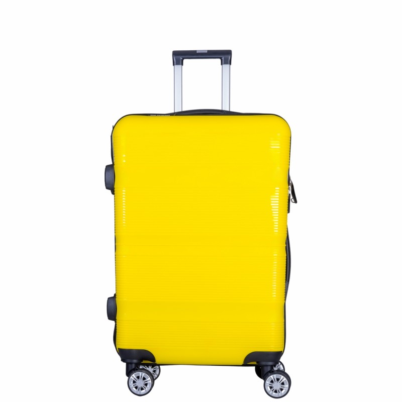 Troler voiaj Mic, Naimeed D6023, 4 roti duble 360 grade, PP, inchidere cifru, Galben, 35x21x47cm Troler voiaj Mic, Naimeed D6023, 4 roti duble 360 grade, PP, inchidere cifru, Galben, 35x21x47cm