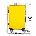 Troler voiaj Mic, Naimeed D6023, 4 roti duble 360 grade, PP, inchidere cifru, Galben, 35x21x47cm Troler voiaj Mic, Naimeed D6023, 4 roti duble 360 grade, PP, inchidere cifru, Galben, 35x21x47cm