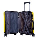 Troler voiaj Mediu, Naimeed D6023, 4 roti duble 360 grade, PP, inchidere cifru, Galben, 41x23x57cm Troler voiaj Mediu, Naimeed D6023, 4 roti duble 360 grade, PP, inchidere cifru, Galben, 41x23x57cm
