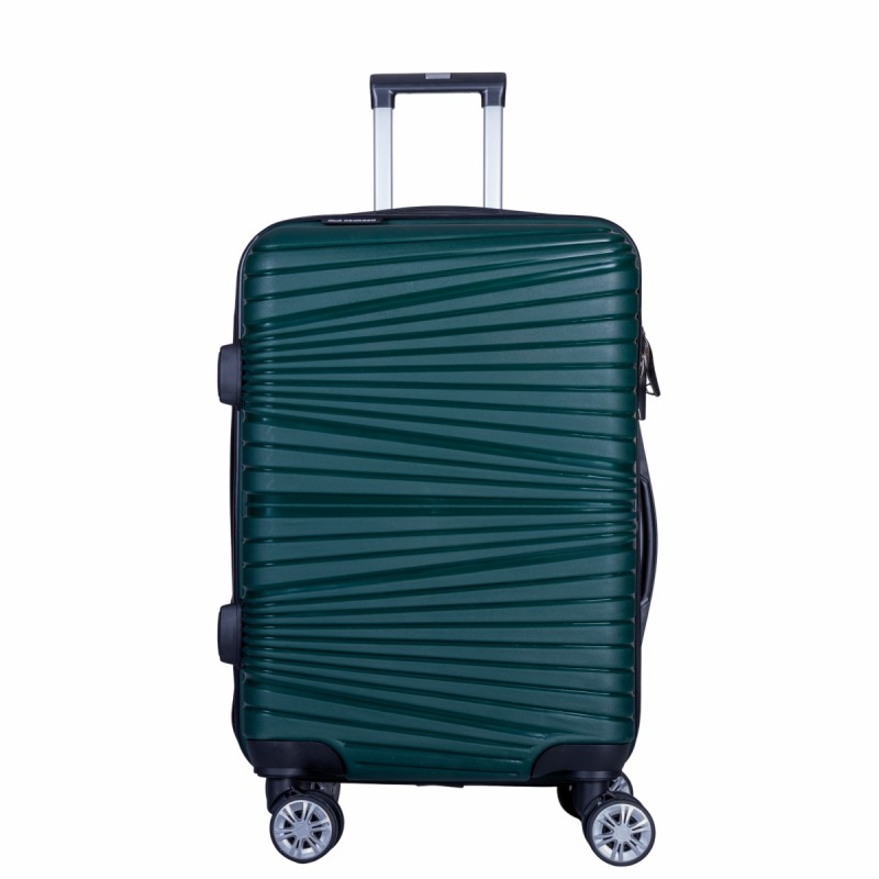 Troler voiaj Mediu, Naimeed D6025, 4 roti duble 360 grade, PP, inchidere cifru, Verde, 37x22x52cm Troler voiaj Mediu, Naimeed D6025, 4 roti duble 360 grade, PP, inchidere cifru, Verde, 37x22x52cm
