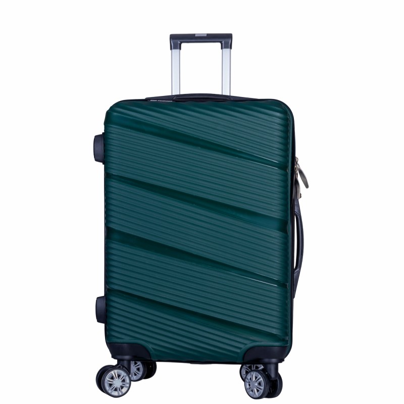 Troler voiaj Mediu, Naimeed D6026, 4 roti duble 360 grade, PP, inchidere cifru, Verde, 39x22.5x54cm Troler voiaj Mediu, Naimeed D6026, 4 roti duble 360 grade, PP, inchidere cifru, Verde, 39x22.5x54cm