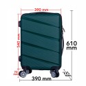 Troler voiaj Mediu, Naimeed D6026, 4 roti duble 360 grade, PP, inchidere cifru, Verde, 39x22.5x54cm Troler voiaj Mediu, Naimeed D6026, 4 roti duble 360 grade, PP, inchidere cifru, Verde, 39x22.5x54cm