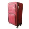 Troler voiaj, Mic, Naimeed D7175, 4 roti duble 360 grade, material textil, inchidere cifru, Rosu, 36x22x55cm