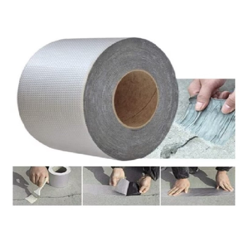 Banda adeziva butilica, impermeabila, izolatoare, Naimeed D6445, 5mx10cmx1mm
