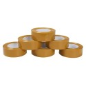 Banda adeziva, de tip scotch, 6 buc/set, Naimeed D6448, 30mx4.5cmx52μm, Maro transparent