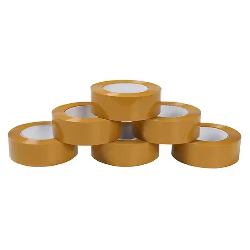 Banda adeziva, de tip scotch, 6 buc/set, Naimeed D6448, 30mx4.5cmx52μm, Maro transparent