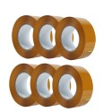 Banda adeziva, de tip scotch, 6 buc/set, Naimeed D6456, 360mx4.5cmx52μm, Maro transparent