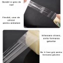 Banda adeziva, de tip scotch, 6 buc/set, Naimeed D6456, 360mx4.5cmx52μm, Maro transparent