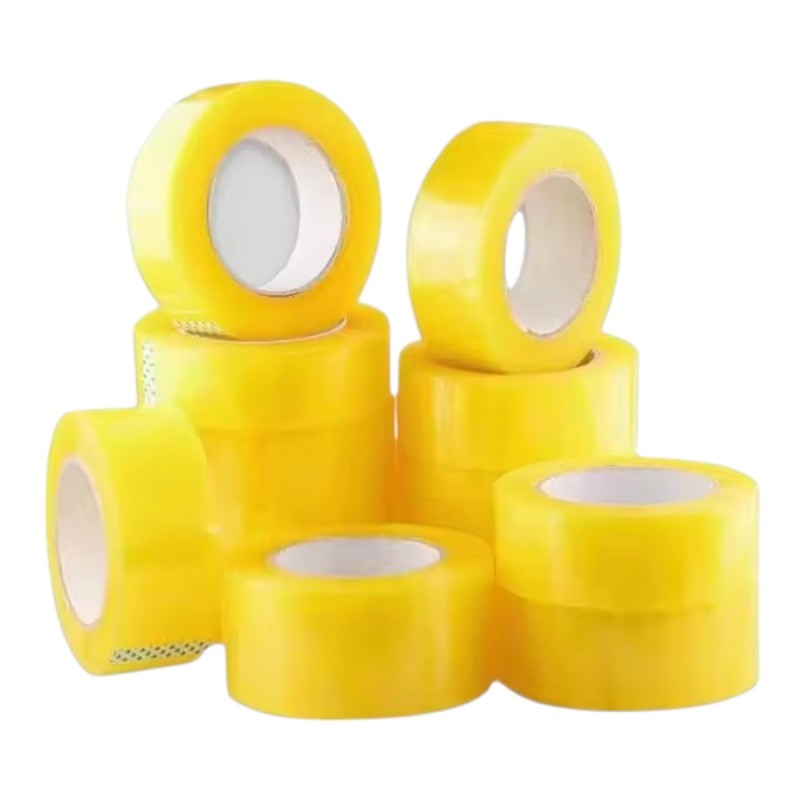Banda adeziva, de tip scotch, 6 buc/set, Naimeed D6455, 200mx4.5cmx52μm, Galben transparent