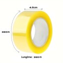 Banda adeziva, de tip scotch, 6 buc/set, Naimeed D6457, 360mx4.5cmx52μm, Galben transparent